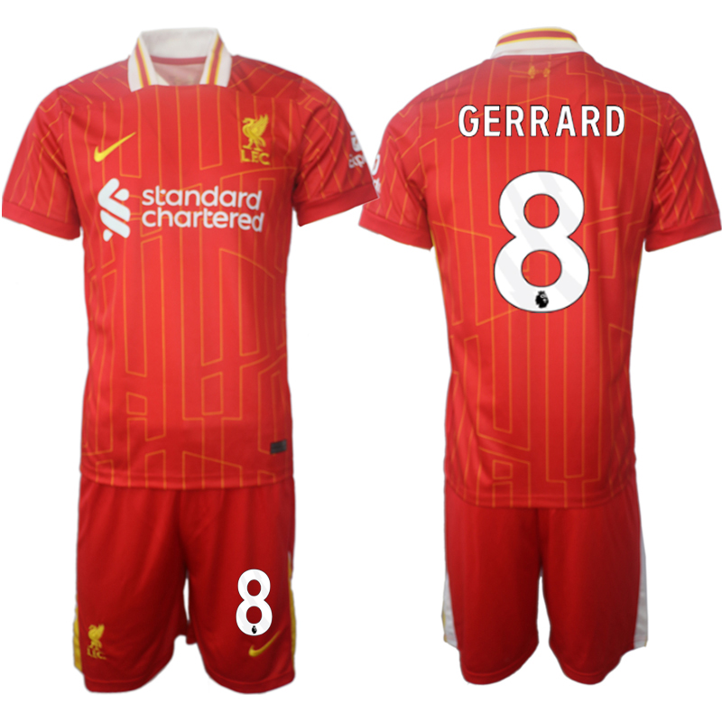 Men 2024-2025 Club Liverpool home red 8 Soccer Jersey